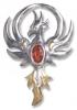 Anne stokes phoenix renasterea - argint 925, amuleta pentru un nou