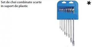 Set de chei combinate scurte in suport de plastic 8-19/8 UNIOR