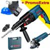 Ciocan rotopercutor SDS-Plus GBH 2-26 DFR Professional + polizor unghiular GWS 660 + set lucru - PROMO