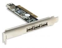 Placa PCI 3 porturi USB externe + 1 port USB intern 169011