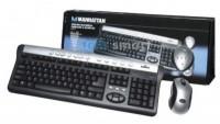 Tastatura Manhattan Wireless Multimedia Keyboard & Mouse Set 175579
