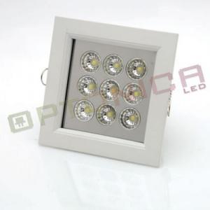 9W Modul LED incastrabil patrat - lumina alba (115 x 115 x 55 mm)