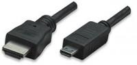 HDMI MH Cable HDMI-Male/Micro` 2.0m`Black