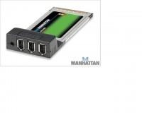 Manhattan CARD FIREWIRE PC CARD 3 port