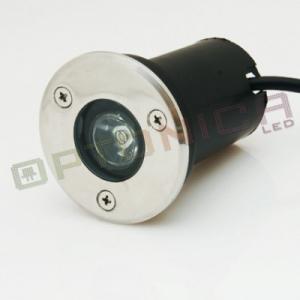 1W/220V Spot LED rotund - incastrabil in paviment - lumina alba (AC220V)