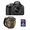 Nikon d5100 kit 18-55mm vr af-s dx + geanta tamrac 5766 + transcend