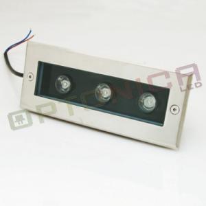 3W /220V Spot LED rectangular - incastrabil in paviment - lumina RGB