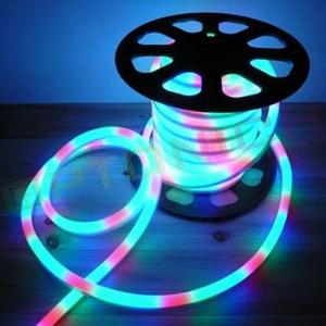 Neon Flexibil - 80 D/M 12x24mm - 220V RGB - lumina multicolora