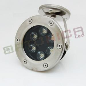 6W /12V Spot LED - de exterior - lumina alba calda (dimensiuni 120 x 80 x 140 mm)