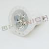 Lampa led ceramica gu10 - 3 x 1w 220v - lumina alba