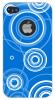 Carcasa plastic blautel pentru iphone 4/4s blue waves