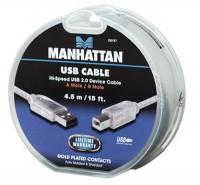 Cablu USB A male - B male Manhattan 390187