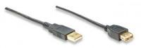 Cablu USB A male - A female Manhattan 390316