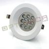 12w spot led incastrabil rotund corp alb - lumina alba