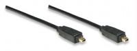 FIREWIRE CABLE IEEE 1394 4/4 PIN. 1.8 m` MCC