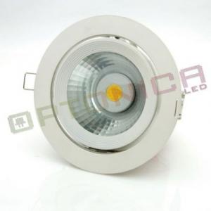10W Spot LED COB rotund ORIENTABIL - lumina alba calda (diametru 155 x 140 mm)
