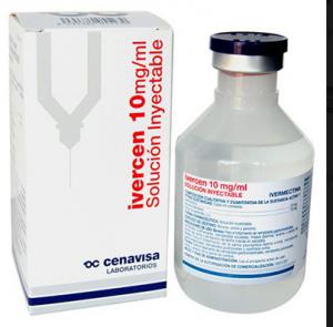 Ivercen=Evomec injectabil cu ivermectina pentru bovine, suine si ovine, 10%, ambalare 500 ml