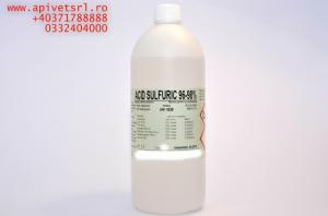 Acid sulfuric imbuteliere de 1 litru concentratie de 96-98%, 1.88 kg/sticla