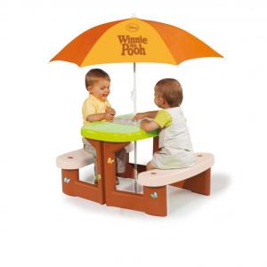 Smoby - Masuta Winnie picnic + parasolar