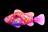 Led robofish - pestisor roz cu led