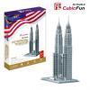 Cubic fun puzzle 3d petronas towers