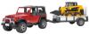 Minimodele 1:16 br5 - jeep wrangler cu trailer si