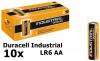 10x Duracell Industrial LR6 AA alkaline battery BL064