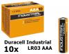 10x duracell industrial lr03 aaa alkaline battery