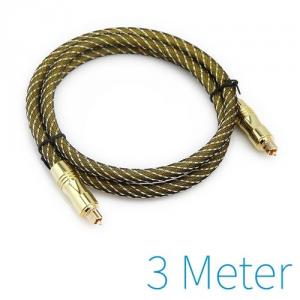 Optical Toslink cable gold plated 3 meters YAK031