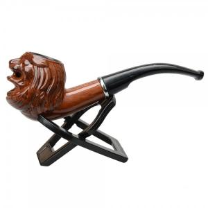 Portable Lion Head Shape Pipe Tobacco Pipe Smoking Pipe WW13015170