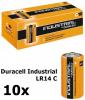 10x Duracell Industrial LR14 C alkaline battery BL063