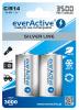 2x r14 c 3500mah everactive rechargeables silver