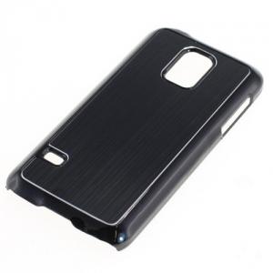 Samsung Galaxy S5 Mini Black Brushed Metal Backcover ON1510