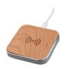 Qi wireless charger woody silver by peter