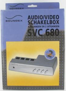 AUDIO/VIDEO Switchbox / Comutator 4IN and 2OUT SVC680 18680