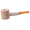 Practical Nozzle Classic Corn Short Nozzle Straight Smoking Pipe Orange Durable WW13012303