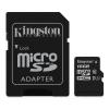 Card kingston microsdhc 16gb (class 10) + adaptor sd