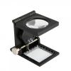 24mm fold texture magnifier 8x zoom glass + led & scale
