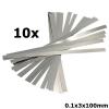 10x 0.1x3x100mm nickel battery strap strip al094