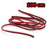 100cm single color red/black power wire for