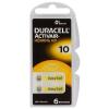 6x Duracell ActivAir 10MF Hg 0% Hearing Aid Battery BL067