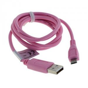 Cablu de date Micro USB 0.95m Roz ON584