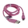 Cablu de date micro usb 0.95m roz