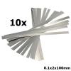 10x 0.1x2x100mm Nickel Battery Strap Strip AL097