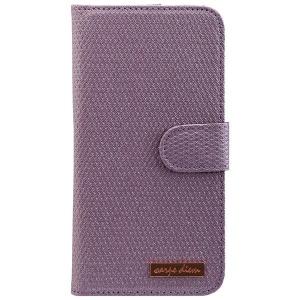 CARPE DIEM MIRROR BOOK CASE for Samsung Galaxy S7 Edge - Light Purple ON3100