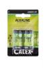 2x calex alkaline battery lr14/c