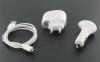 4 in 1 charge/sync set for smartphones micro-usb white 00355-1