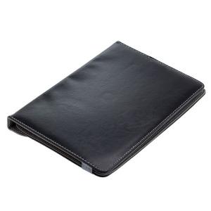 10" Tablet PC Faux Leather Case Bookstyle Velcro Black ON3158