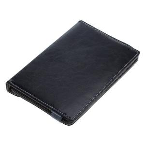 7" Tablet PC Faux Leather Case Bookstyle Velcro black ON3161