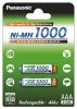 2x panasonic 1000mah aaa rechargeable battery nimh bl109